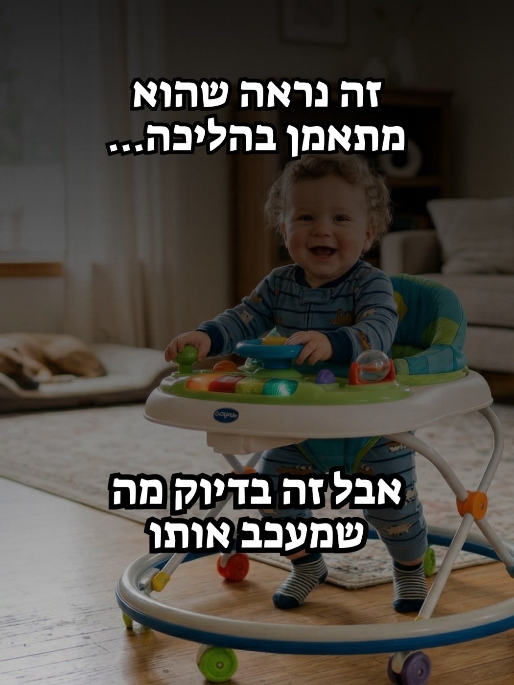 פוסט מהאינסטגרם - למה לא הליכון